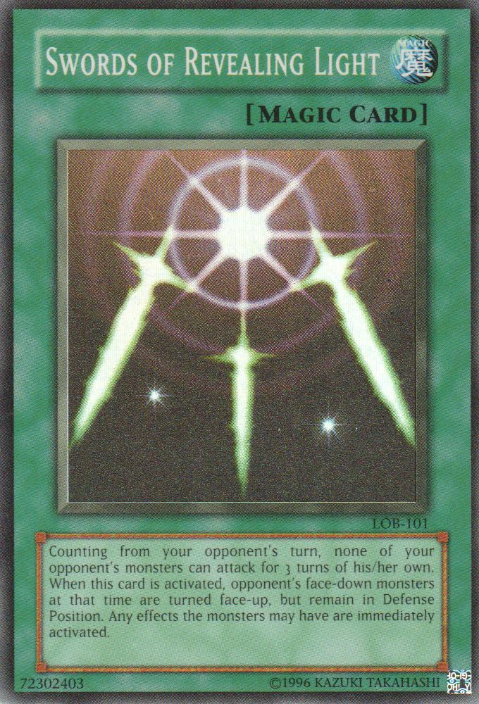 Swords of Revealing Light - LOB-101 - Super Rare - Unlimited Edition